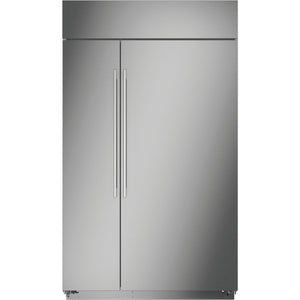 Monogram 48-inch, 29.6 cu.ft. Built-in Side-by-Side Refrigerator with Wi-Fi Connect ZISS480NNSS IMAGE 1