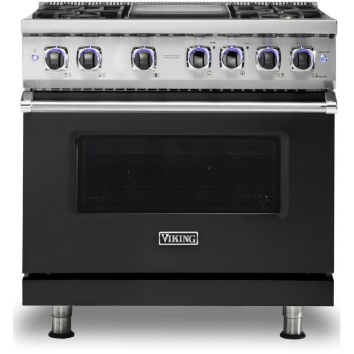 Viking 36-inch Freestanding Gas Range with Elevation™ Burners VGR7362-4GCSLP IMAGE 1