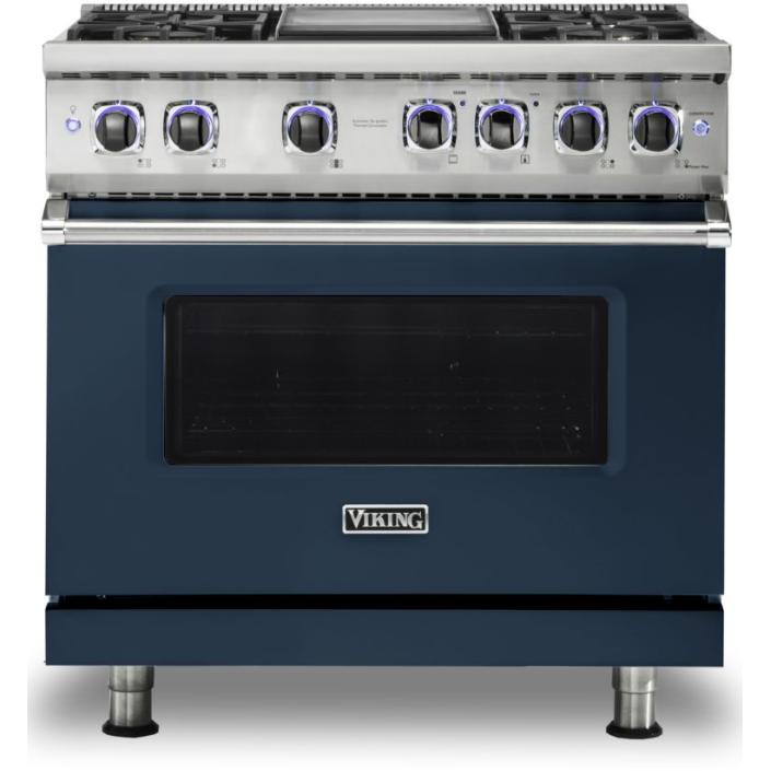 Viking 36-inch Freestanding Gas Range with Elevation™ Burners VGR7362-4GSB IMAGE 1