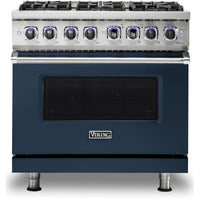 Viking 36-inch Freestanding Gas Range with Elevation™ Burners VGR7362-6BSBLP IMAGE 1