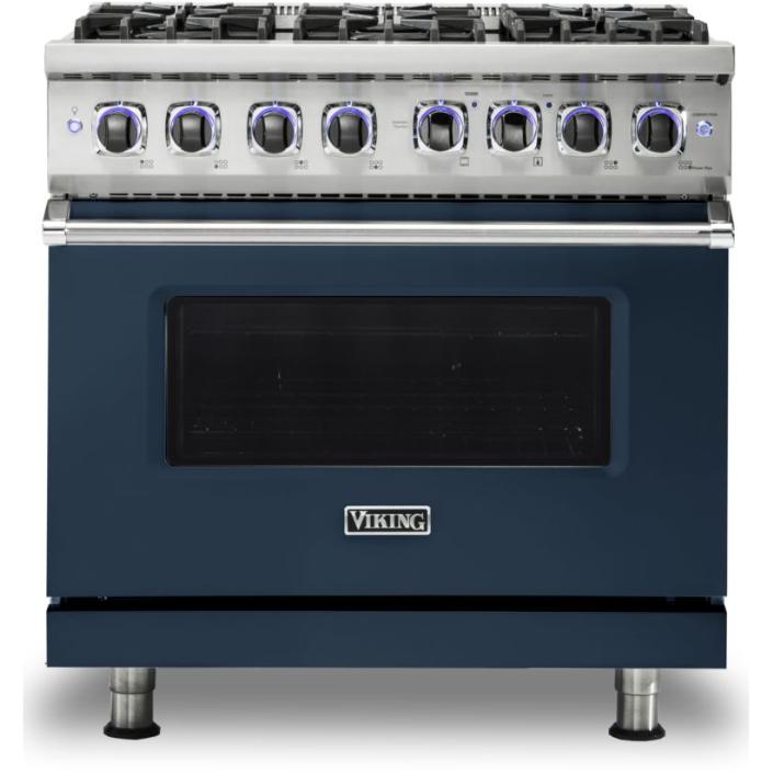 Viking 36-inch Freestanding Gas Range with Elevation™ Burners VGR7362-6BSBLP IMAGE 1