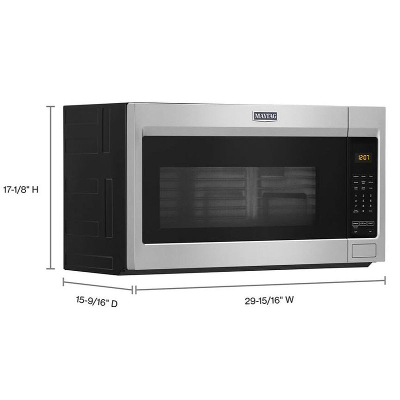 Maytag 30-inch, 1.9 cu.ft. Over-the-Range Microwave Oven with Stainless Steel Interior YMMV1175JZ IMAGE 9