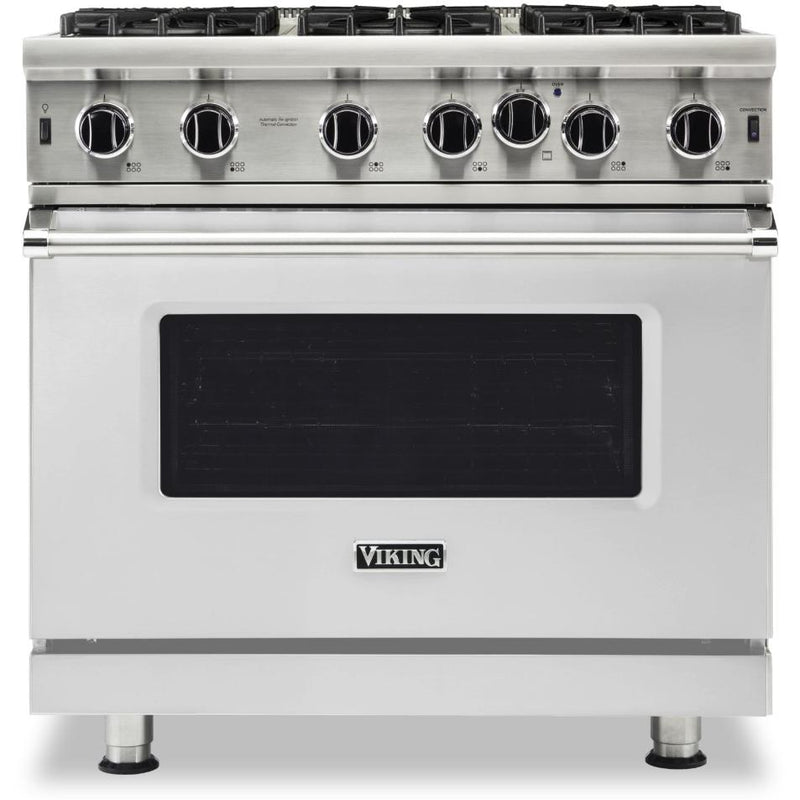 Viking 36-inch, 5.1 cu.ft. Freestanding Gas Range with Convection Technology VGIC5362-6BSSLP IMAGE 1