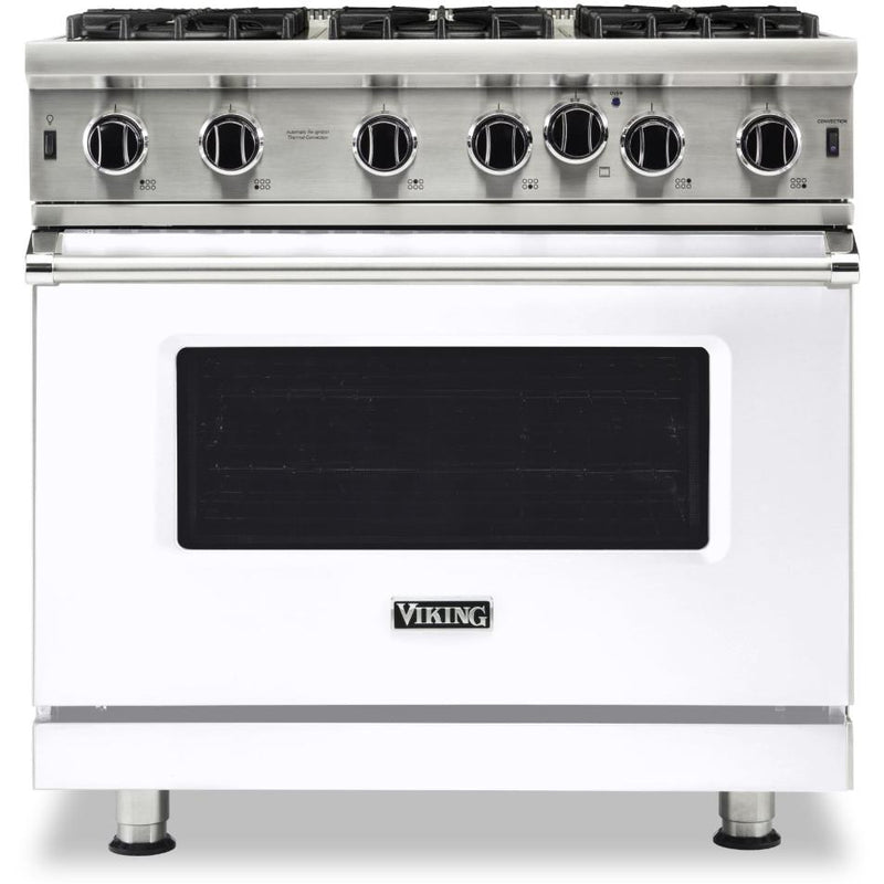 Viking 36-inch, 5.1 cu.ft. Freestanding Gas Range with Convection Technology VGIC5362-6BWH IMAGE 1