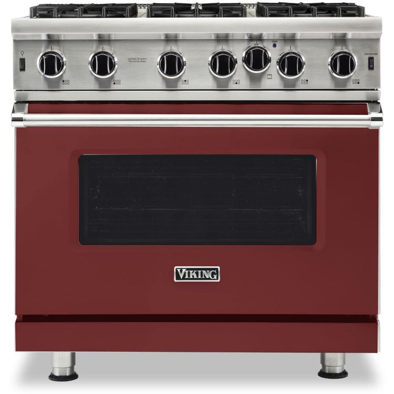 Viking 36-inch, 5.1 cu.ft. Freestanding Gas Range with Convection Technology VGIC5362-6BRE IMAGE 1