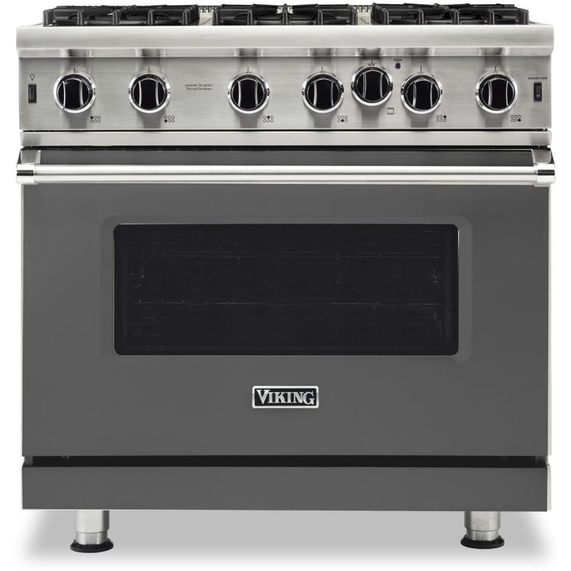 Viking 36-inch, 5.1 cu.ft. Freestanding Gas Range with Convection Technology VGIC5362-6BDG IMAGE 1