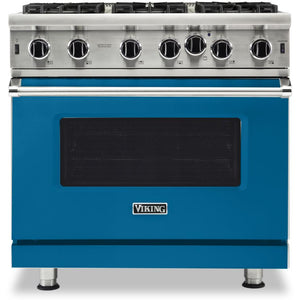 Viking 36-inch, 5.1 cu.ft. Freestanding Gas Range with Convection Technology VGIC5362-6BABLP IMAGE 1