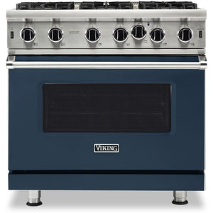 Viking 36-inch, 5.1 cu.ft. Freestanding Gas Range with Convection Technology VGIC5362-6BSBLP IMAGE 1