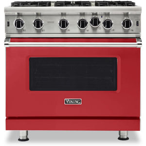 Viking 36-inch, 5.1 cu.ft. Freestanding Gas Range with Convection Technology VGIC5362-6BSMLP IMAGE 1