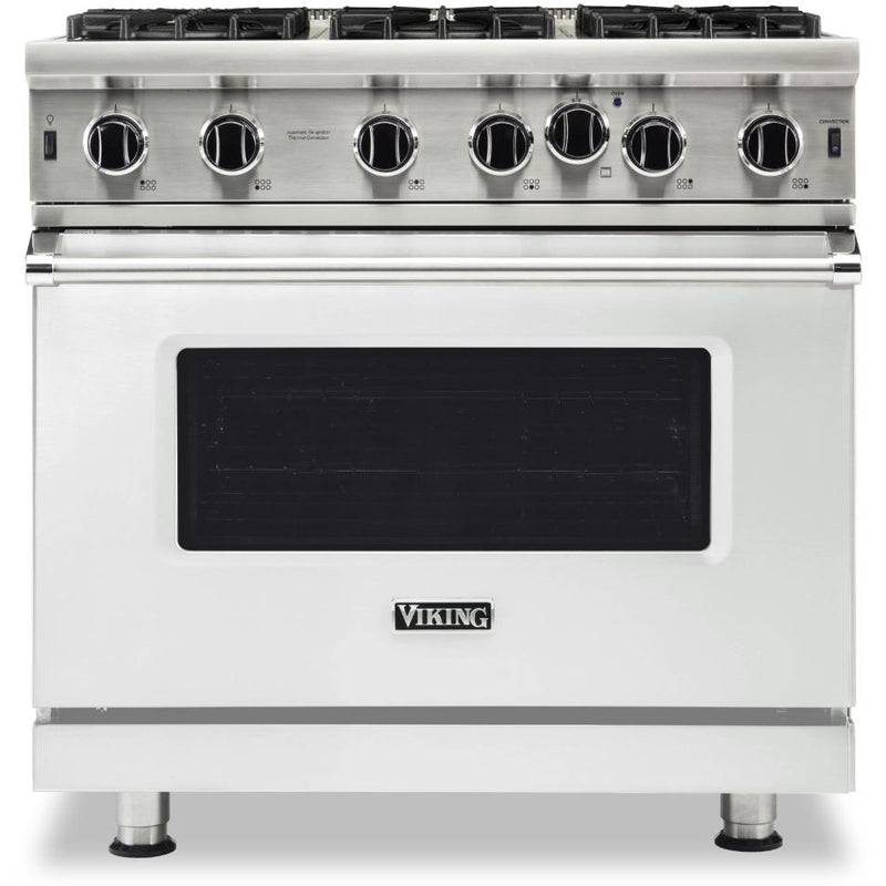 Viking 36-inch, 5.1 cu.ft. Freestanding Gas Range with Convection Technology VGIC5362-6BFW IMAGE 1