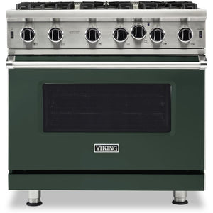 Viking 36-inch, 5.1 cu.ft. Freestanding Gas Range with Convection Technology VGIC5362-6BBF IMAGE 1