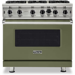 Viking 36-inch, 5.1 cu.ft. Freestanding Gas Range with Convection Technology VGIC5362-6BCY IMAGE 1