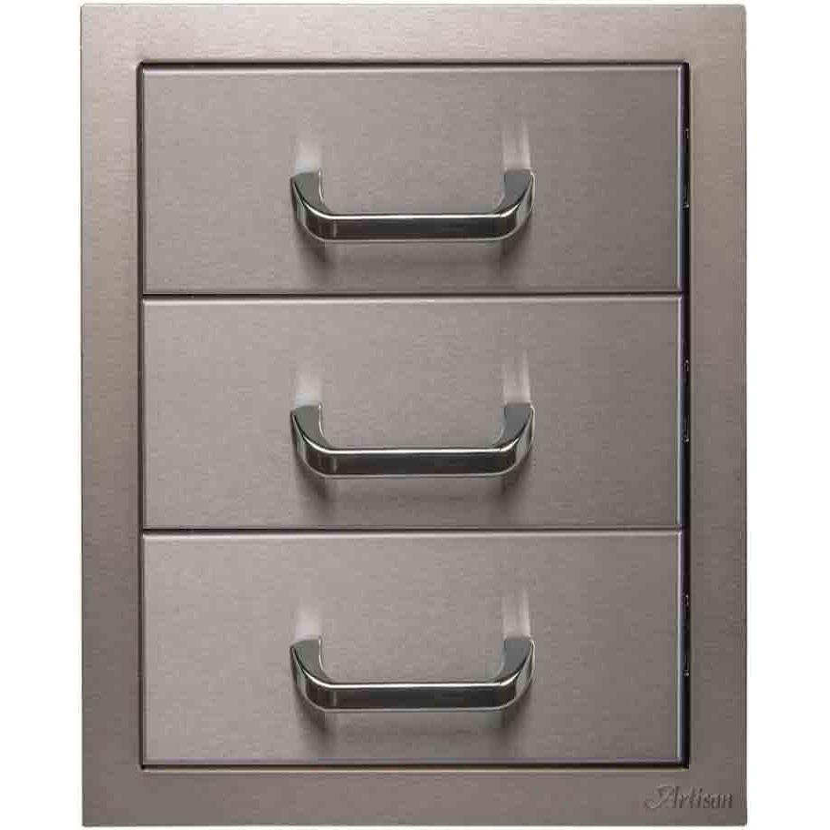 Artisan Outdoor Kitchen Components Drawer & Door Center ARTP-3DR-17SC IMAGE 1
