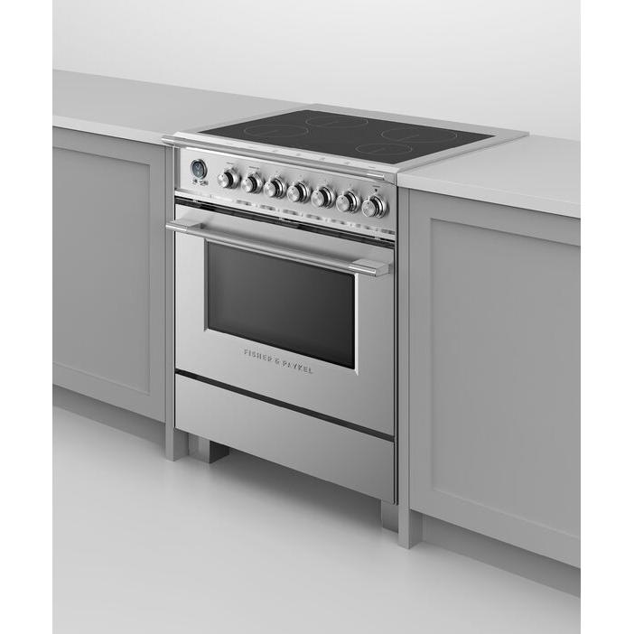 Fisher & Paykel 30-inch Freestanding Electric Range with Induction Technology OR30SCI6X1 IMAGE 4