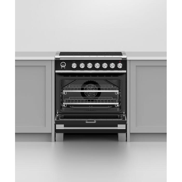 Fisher & Paykel 30-inch Freestanding Electric Range with Induction Technology OR30SCI6B1 IMAGE 6