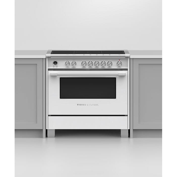Fisher & Paykel 36-inch Freestanding Electric Range with Induction Technology OR36SCI6W1 IMAGE 5
