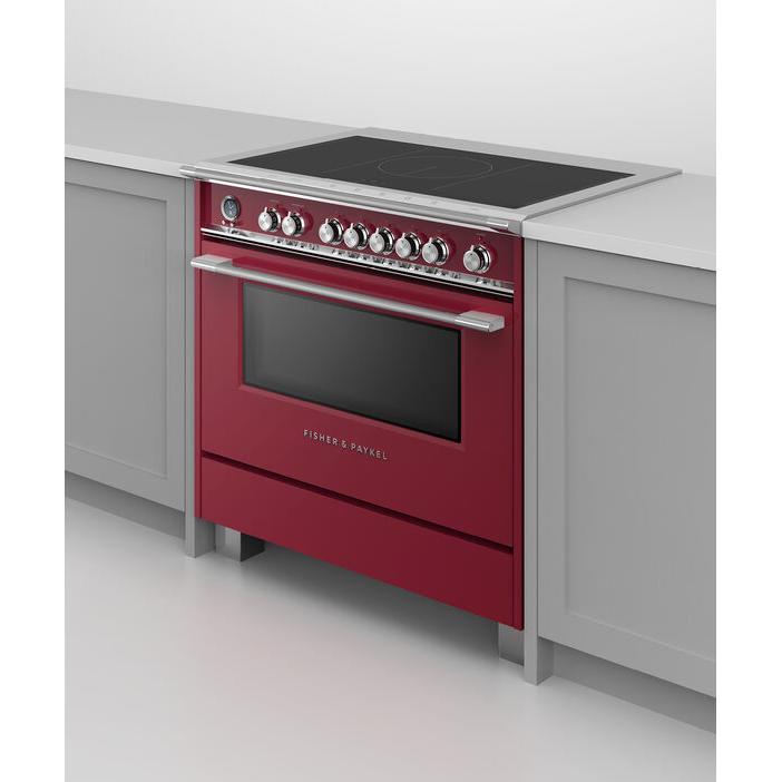 Fisher & Paykel 36-inch Freestanding Electric Range with Induction Technology OR36SCI6R1 IMAGE 4