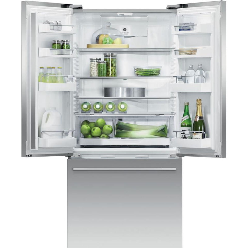 Fisher & Paykel 32-inch, 17 cu.ft. Counter-Depth French 3-Door Refrigerator with Internal Ice Maker RF170ADJX4 IMAGE 2