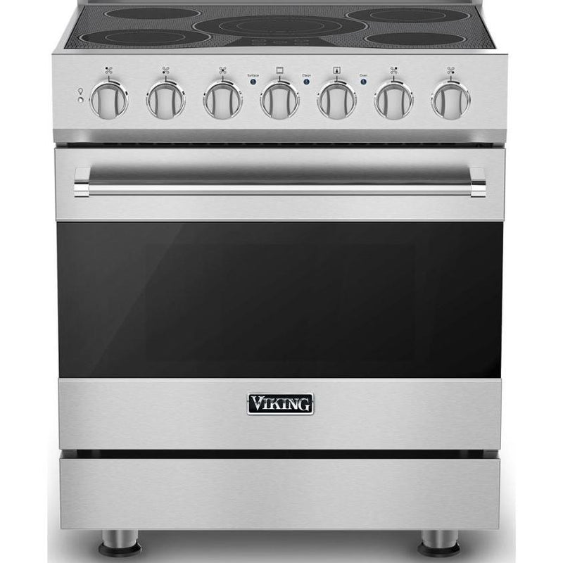 Viking 30-inch Freestanding Electric Range with Vari-Speed Dual Flow™ Convection CRVER3301-5BSS IMAGE 1