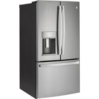 GE Profile 36-inch, 22.1 cu.ft. Counter-Depth French 3-Door Refrigerator with External Water and Ice Dispensing System PYD22KYNFS IMAGE 2