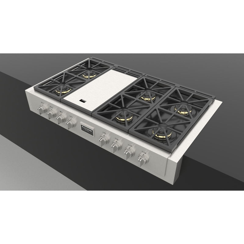 Fulgor Milano 48-inch Built-in Rangetop with Griddle F6GRT486GS1 IMAGE 3