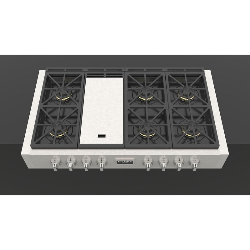 Fulgor Milano 48-inch Built-in Rangetop with Griddle F6GRT486GS1 IMAGE 4