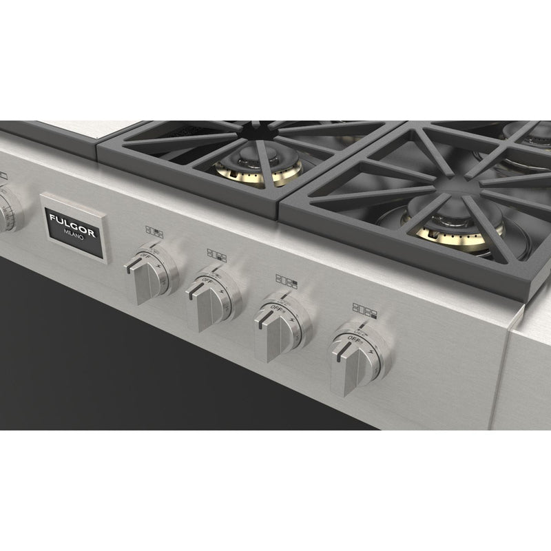 Fulgor Milano 48-inch Built-in Rangetop with Griddle F6GRT486GS1 IMAGE 6