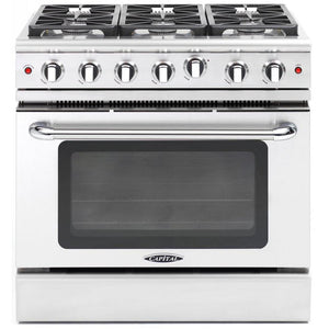 Capital 36-inch Freestanding Gas Range with Convection Technology MCR366-N IMAGE 1