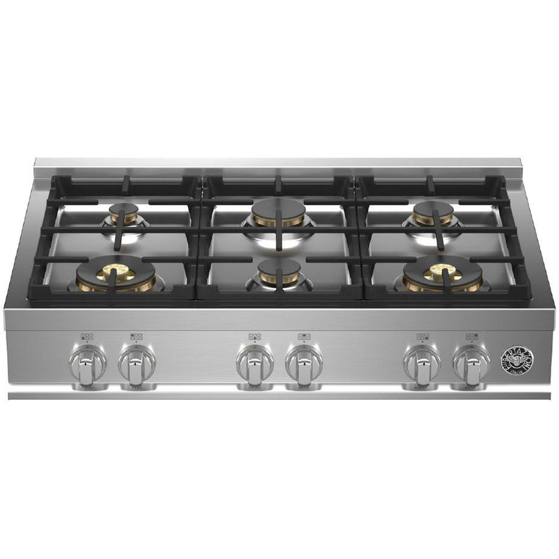 Bertazzoni 36-inch Built-in gas Rangetop with 6 Burners MAST366RTBXT IMAGE 1