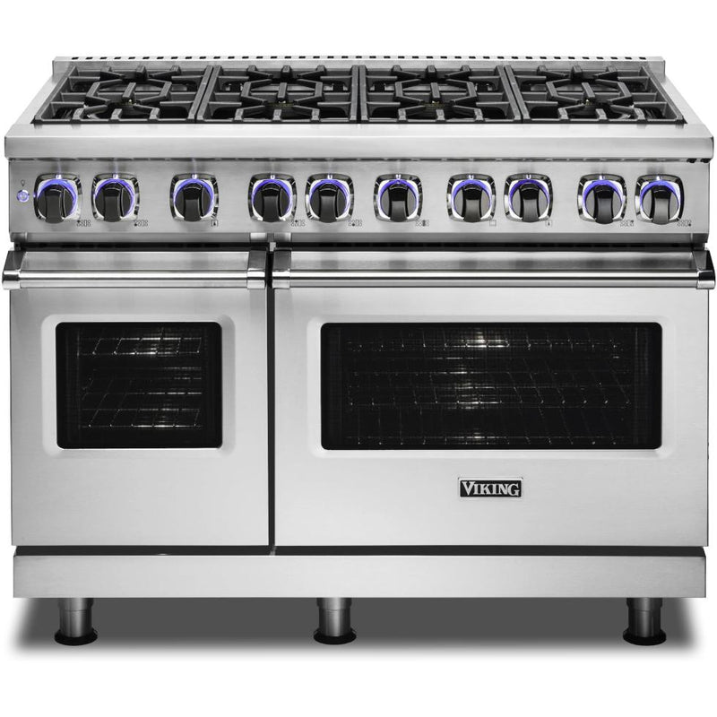 Viking 48-inch Freestanding Dual-Fuel Range with Elevation™ Burners CVDR7482-8BSSLP IMAGE 1