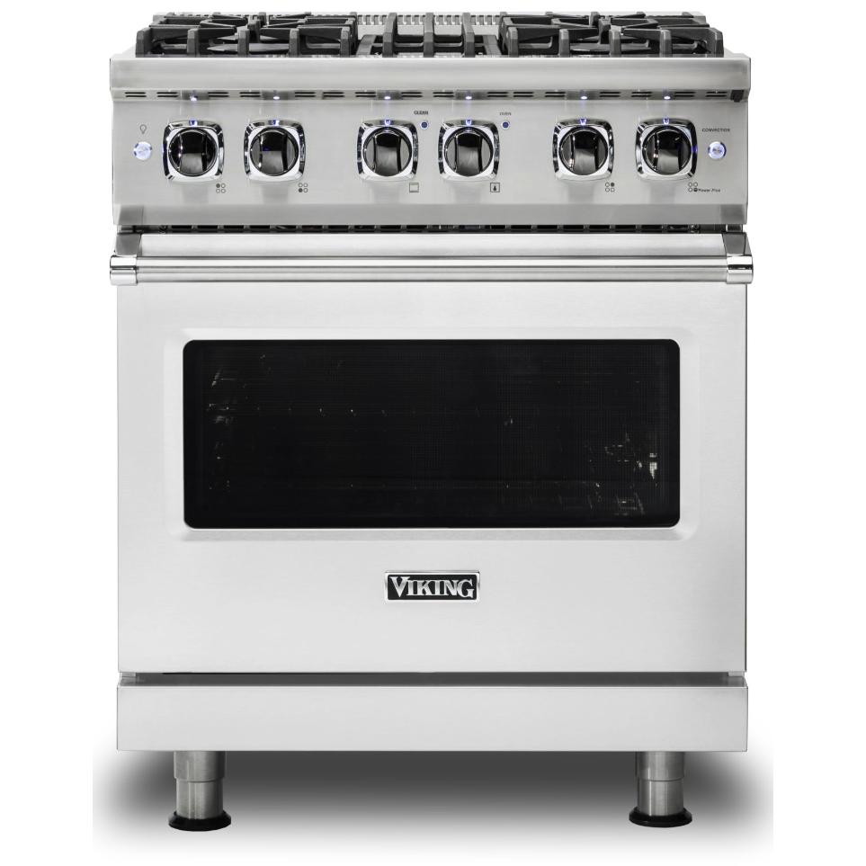 Viking 30-inch Freestanding Dual-Fuel Range with VariSimmer™ CVDR530-4BSS IMAGE 1