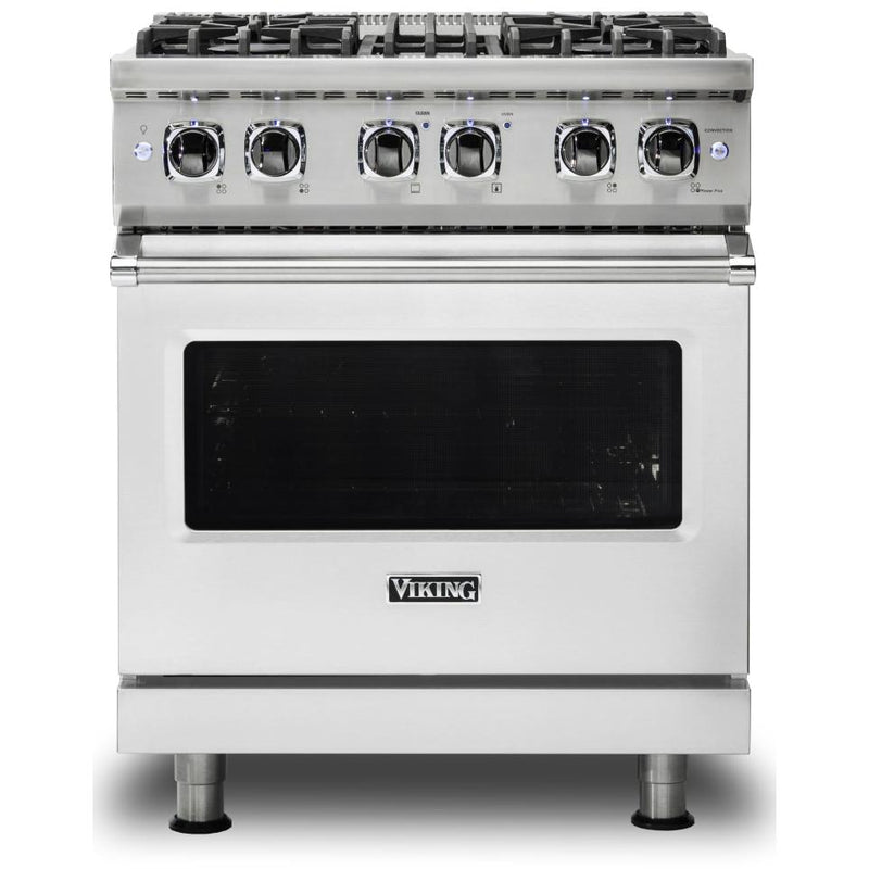 Viking 30-inch Freestanding Dual-Fuel Range with VariSimmer™ CVDR530-4BSSLP IMAGE 1