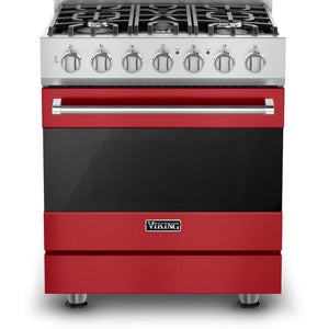 Viking 30-inch Freestanding Gas Range with ProFlow™ Convection Baffle RVGR3302-5BSMLP IMAGE 1