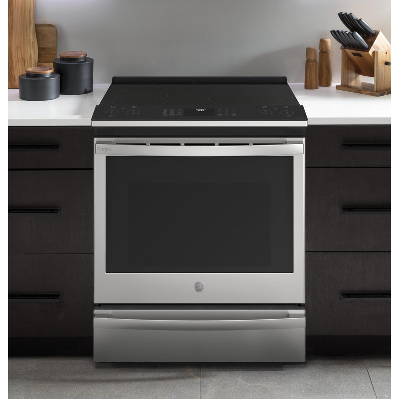 GE Profile 30-inch Slide-in Electric Range with Air Fry Technology PSS93YPFS IMAGE 5