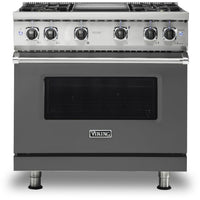 Viking 36-inch Freestanding Gas Range with GourmetGlo™ VGR536-4GDG IMAGE 1