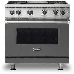 Viking 36-inch Freestanding Gas Range with GourmetGlo™ VGR536-4GDG IMAGE 1
