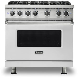 Viking 36-inch Freestanding Gas Range with GourmetGlo™ VGR536-6BSSLP IMAGE 1