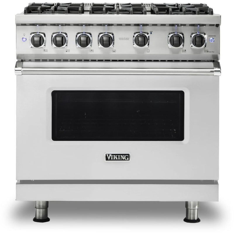 Viking 36-inch Freestanding Gas Range with GourmetGlo™ VGR536-6BSSLP IMAGE 1