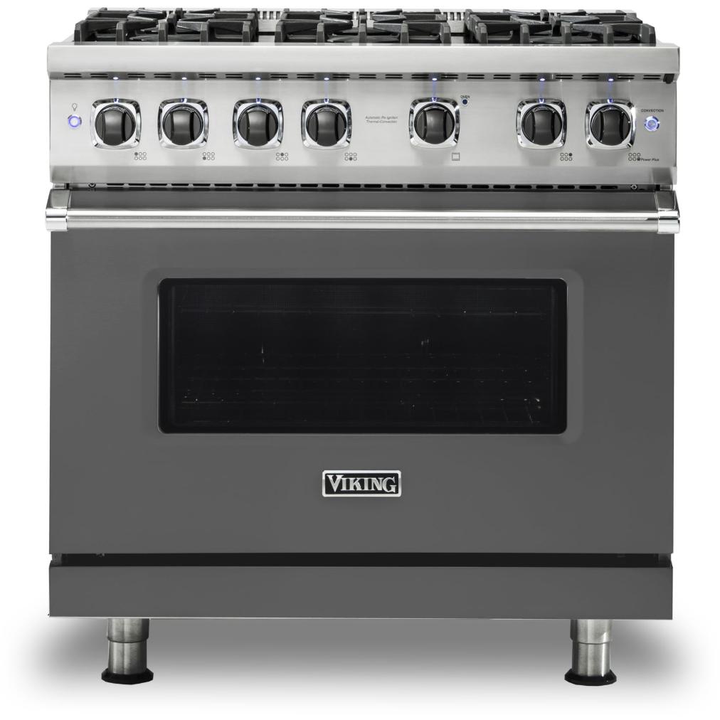 Viking 36-inch Freestanding Gas Range with GourmetGlo™ VGR536-6BDG IMAGE 1