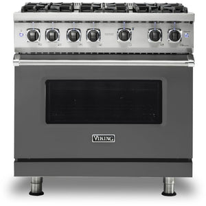 Viking 36-inch Freestanding Gas Range with GourmetGlo™ VGR536-6BDG IMAGE 1