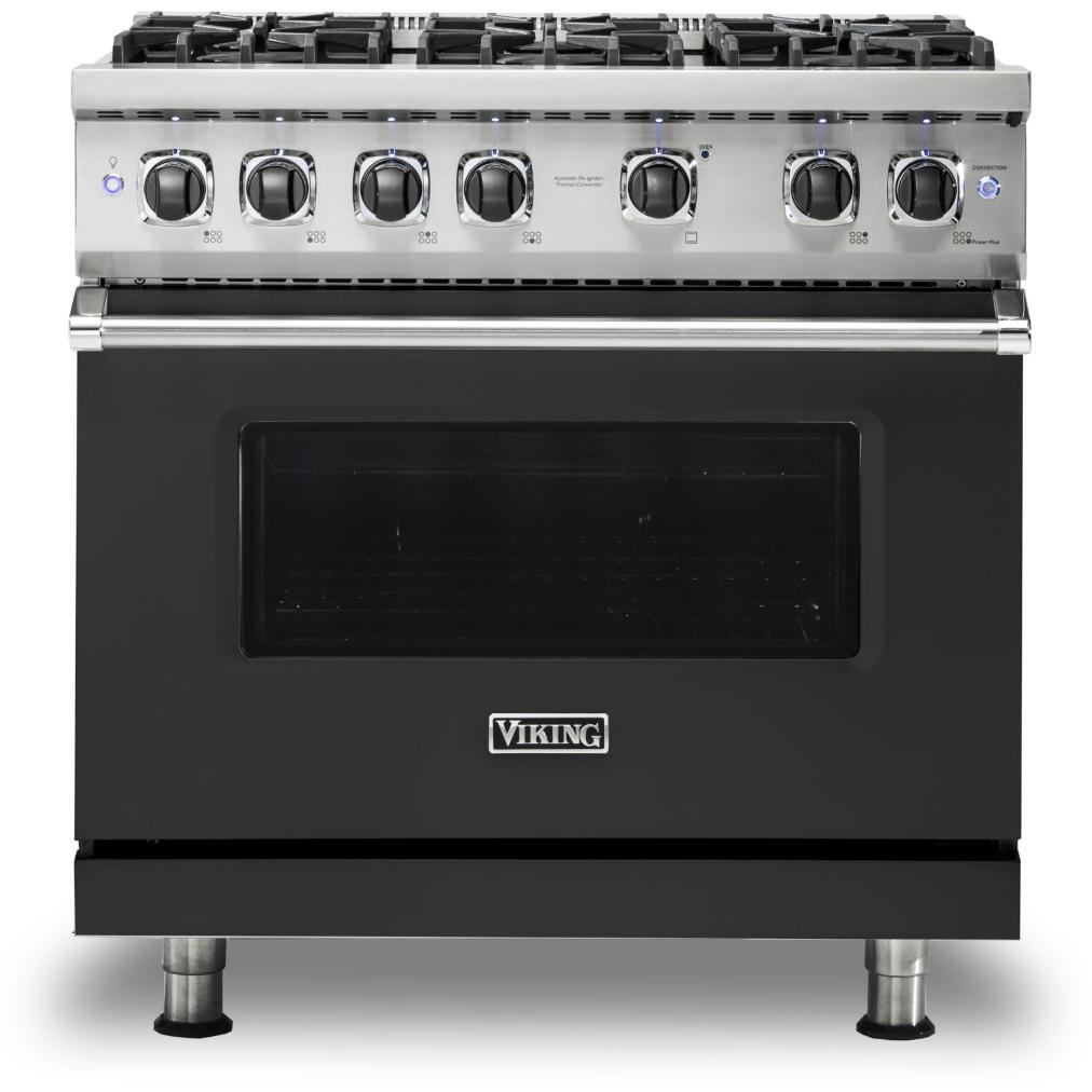 Viking 36-inch Freestanding Gas Range with GourmetGlo™ VGR536-6BCSLP IMAGE 1