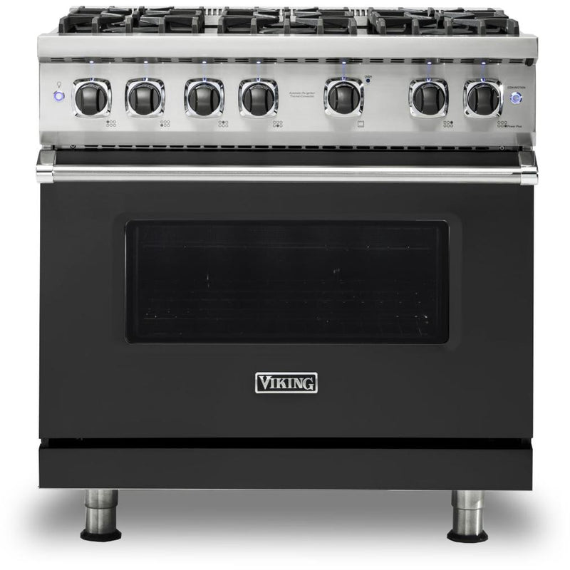 Viking 36-inch Freestanding Gas Range with GourmetGlo™ VGR536-6BCSLP IMAGE 1