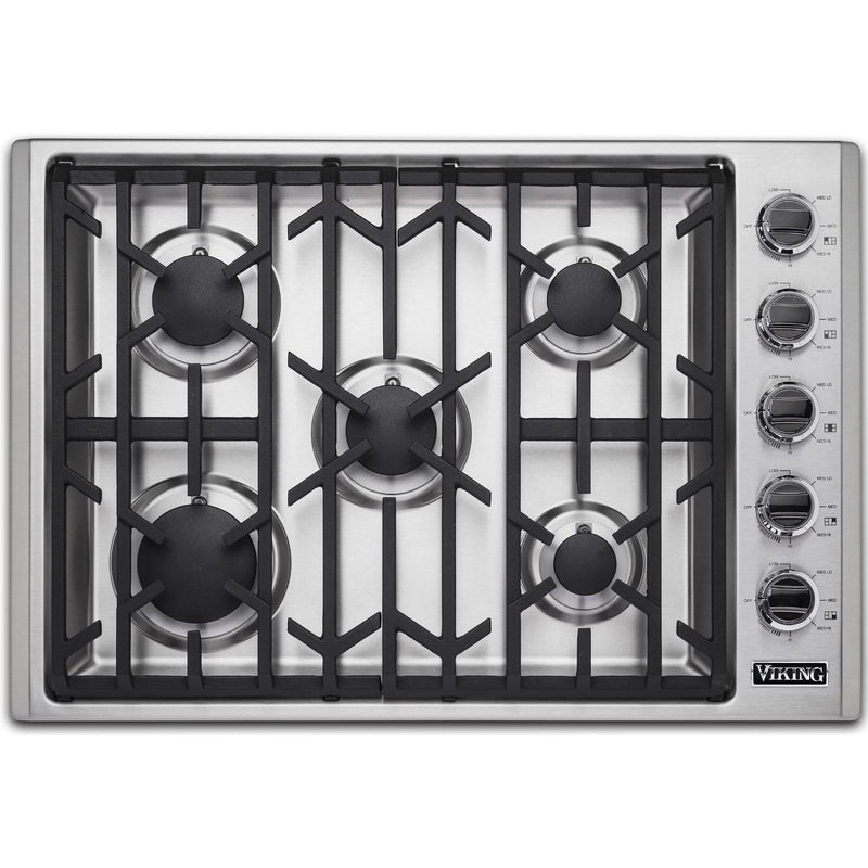 Viking 30-inch Built-in Gas Cooktop with SureSpark™ Ignition System VGSU5301-5BSSLP IMAGE 1