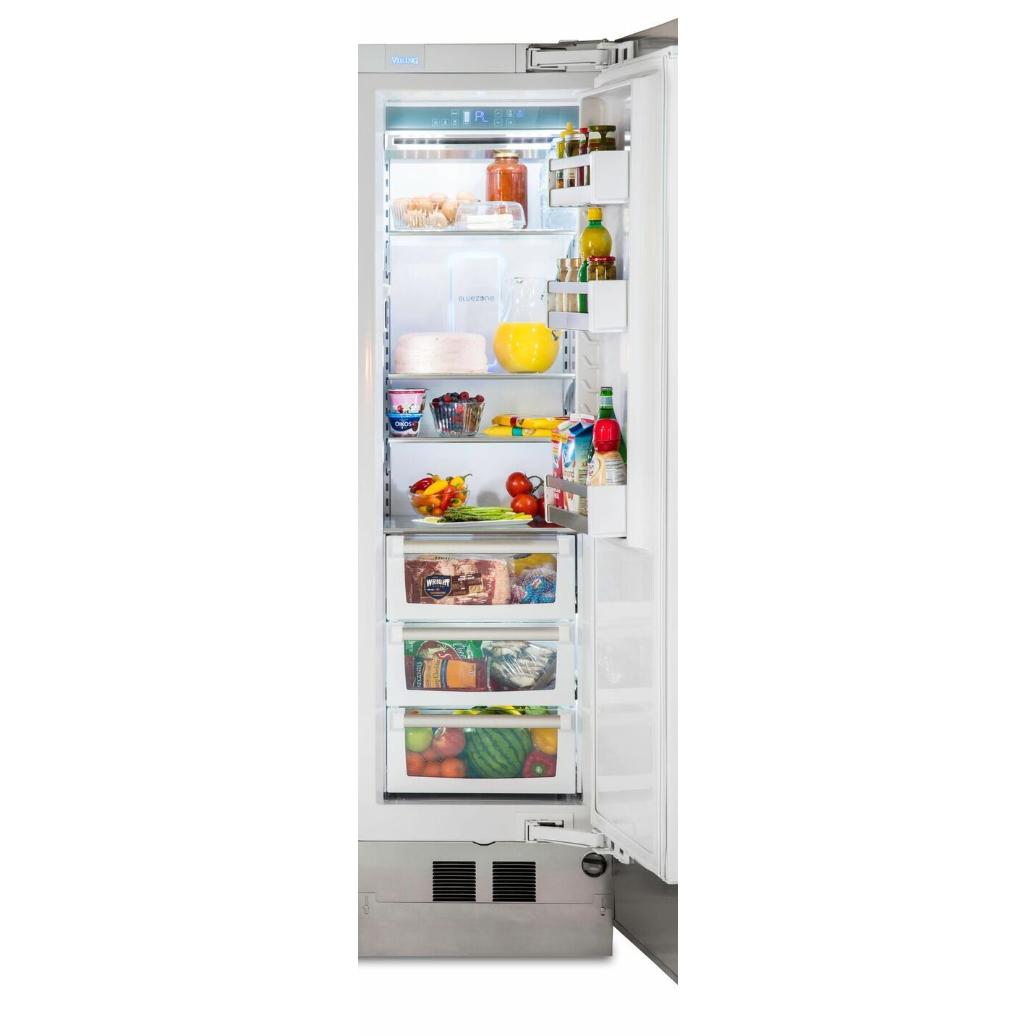 Viking 24-inch, 12.9 cu.ft. Built-in All Refrigerator with BlueZone™ Fresh Preservation Technology MVRI7240WRSS IMAGE 2