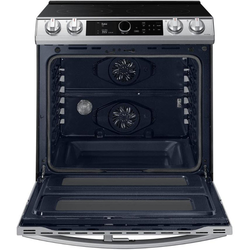Samsung 30-inch Slide-in Electric Range with Wi-Fi Connectivity NE63T8751SS/AC IMAGE 4