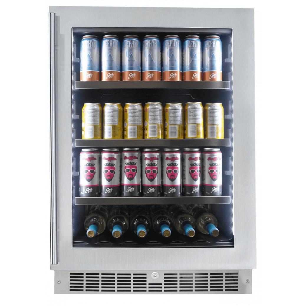 Silhouette Saxony 5.6 cu.ft. Freestanding Combination Beverage Center SPRBC056D1SS IMAGE 2