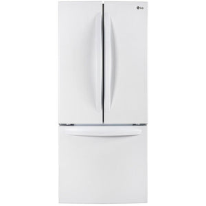 LG 30-inch, 21.8 cu.ft. Freestanding French 3-Door Refrigerator with SmartDiagnosis™ Technology LRFNS2200W IMAGE 1