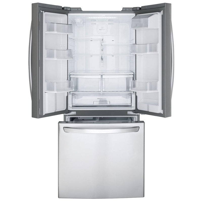 LG 30-inch, 21.8 cu.ft. Freestanding French 3-Door Refrigerator with External Water Dispensing System LRFWS2200S IMAGE 5