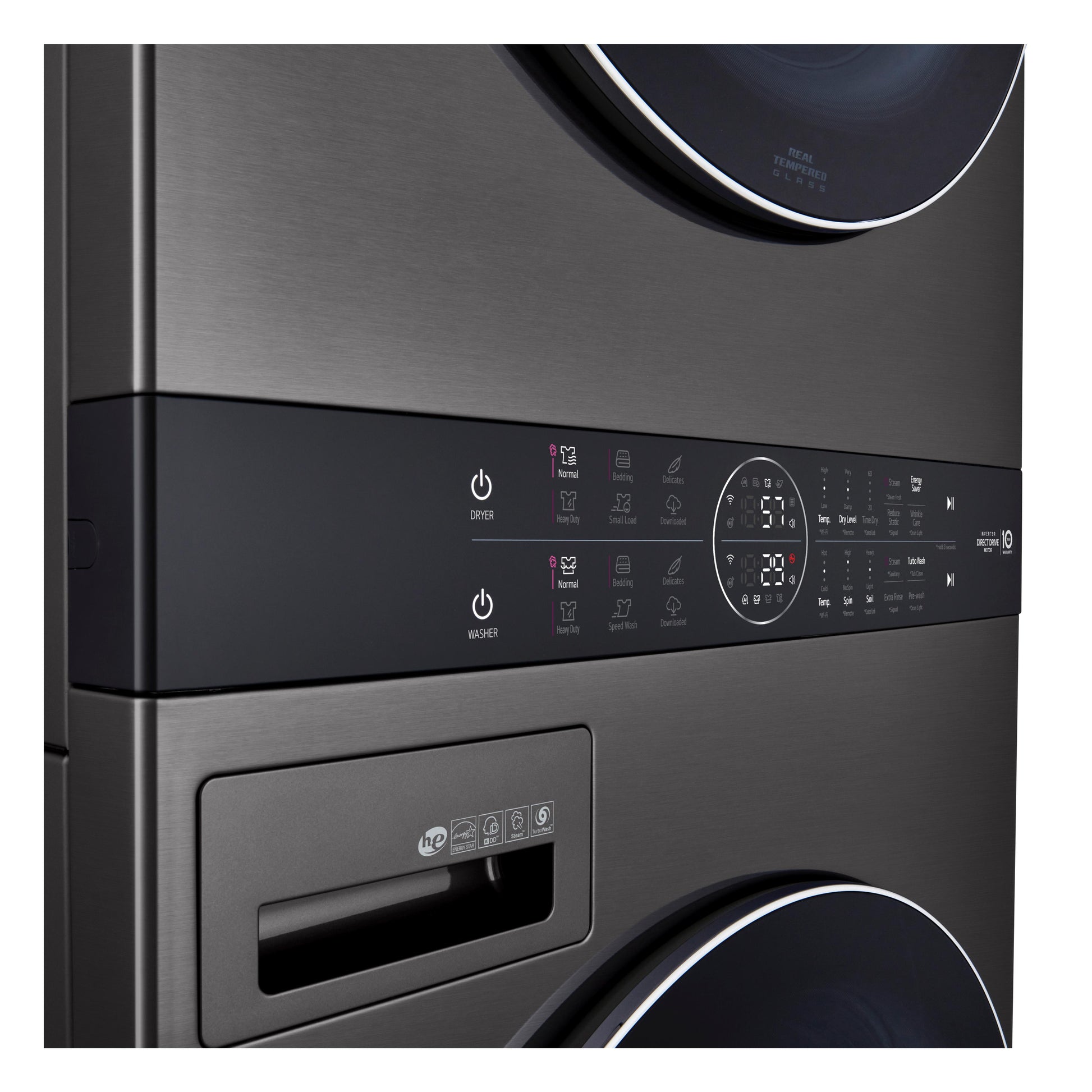 LG Stacked Washer/Dryer Gas Laundry Center with TurboWash™ 360 Technology WKGX201HBA IMAGE 7