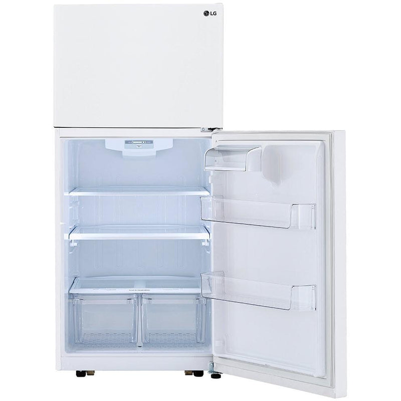 LG 30-inch, 20.2 cu.ft. Freestanding Top Freezer Refrigerator with Smart Diagnosis™ LTCS20020W IMAGE 3